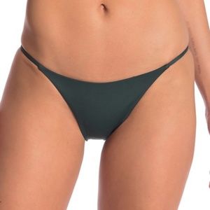 Onia- Rochelle String Bikini Bottom, Moss Green
